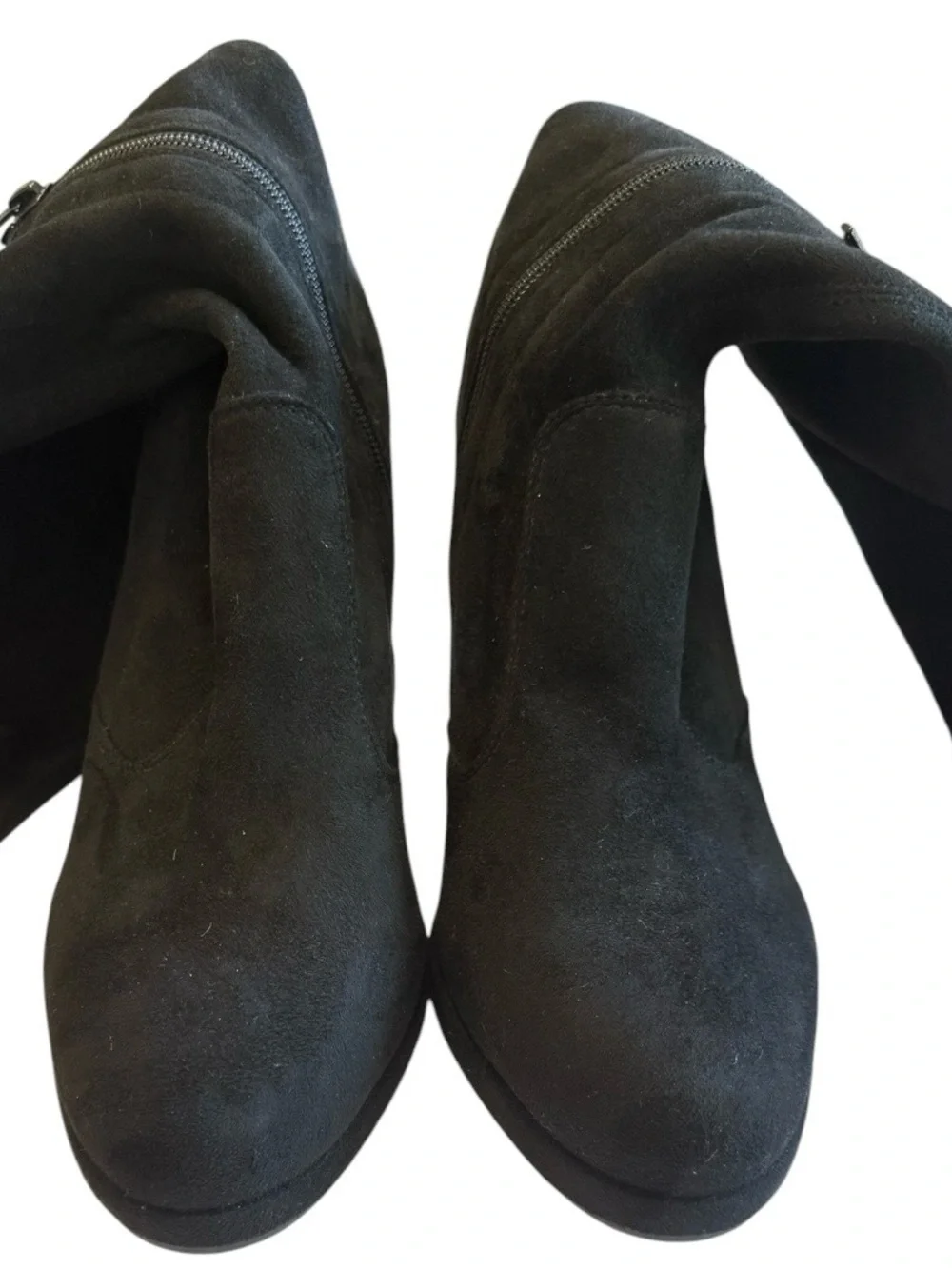 Gianni Bini Black Suede Over the Knee Platform Boots Size 10M NWOT